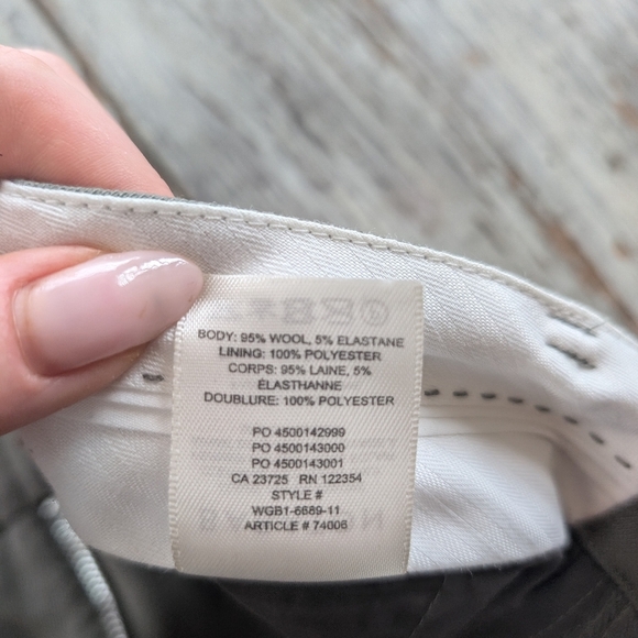 Aritzia Babaton Agency Pant City Wool Olive Green Women's 2 - Picture 11 of 11